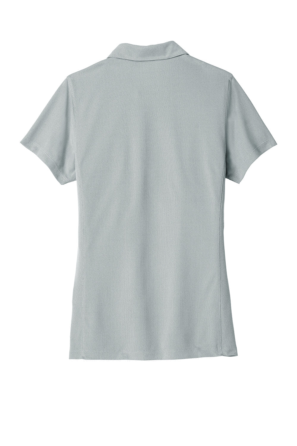 Port Authority Womens Oxford Moisture Wicking Short Sleeve Polo Shirt - Gusty Grey - Closeout