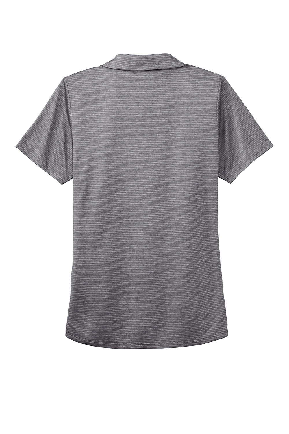 Port Authority Womens Moisture Wicking Shadow Stripe Short Sleeve Polo Shirt - Shadow Grey - Closeout