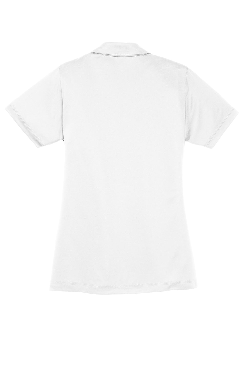 Sport-Tek Womens Micro-Mesh Moisture Wicking Short Sleeve Polo Shirt - White