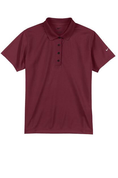 Nike Womens Tech Basic Dri-Fit Moisture Wicking Short Sleeve Polo Shirt - Team Red