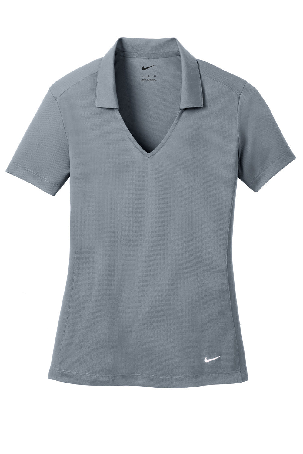 Nike Womens Dri-Fit Moisture Wicking Short Sleeve Polo Shirt - Cool Grey