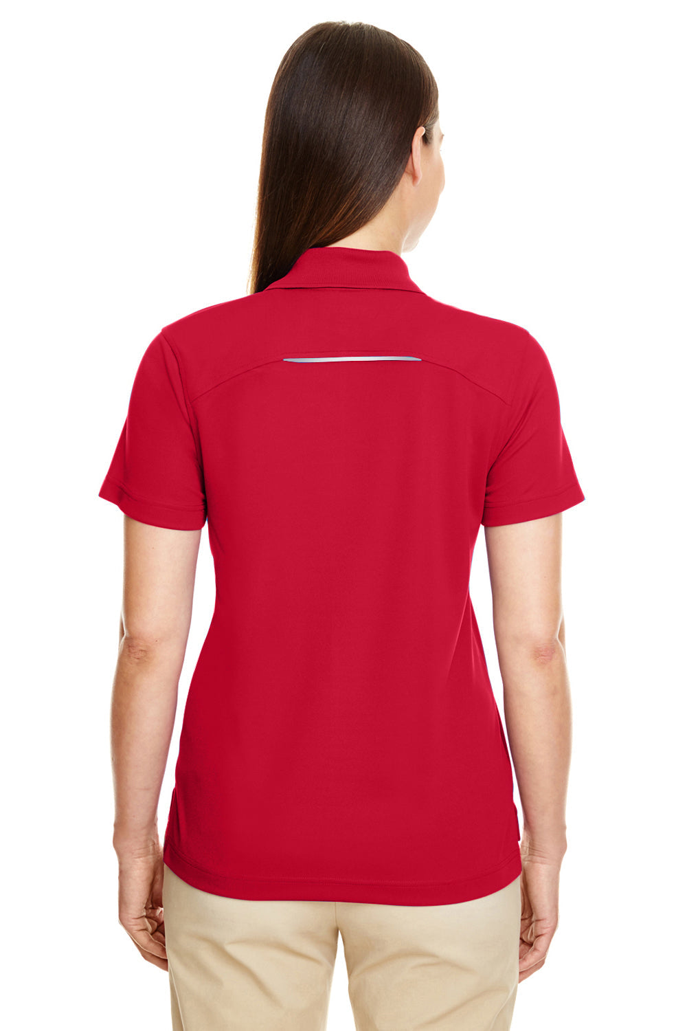 Core 365 Womens Radiant Performance Moisture Wicking Short Sleeve Polo Shirt - Classic Red