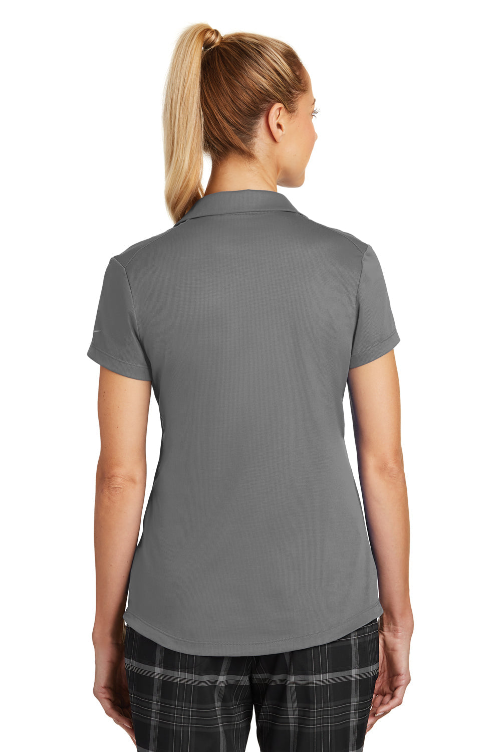 Nike Womens Legacy Dri-Fit Moisture Wicking Short Sleeve Polo Shirt - Dark Grey