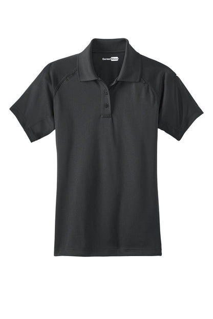 CornerStone Womens Select Tactical Moisture Wicking Short Sleeve Polo Shirt - Charcoal Grey