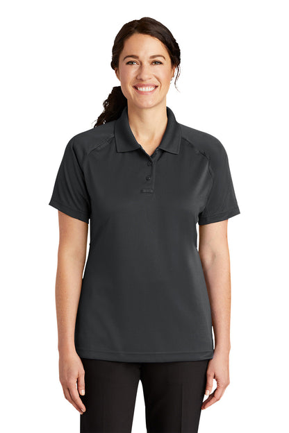 CornerStone Womens Select Tactical Moisture Wicking Short Sleeve Polo Shirt - Charcoal Grey