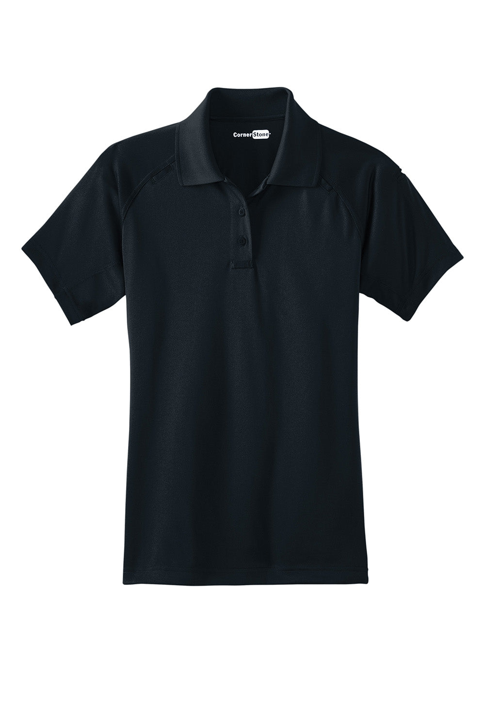 CornerStone Womens Select Tactical Moisture Wicking Short Sleeve Polo Shirt - Dark Navy Blue