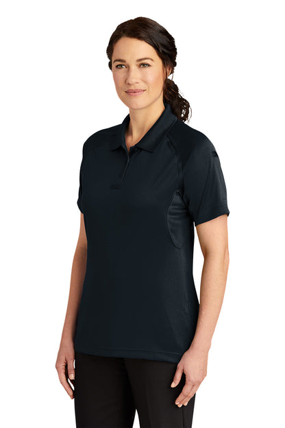 CornerStone Womens Select Tactical Moisture Wicking Short Sleeve Polo Shirt - Dark Navy Blue