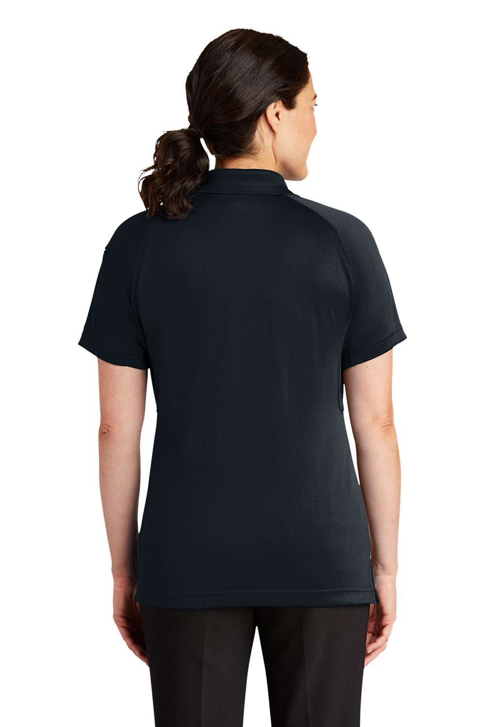CornerStone Womens Select Tactical Moisture Wicking Short Sleeve Polo Shirt - Dark Navy Blue