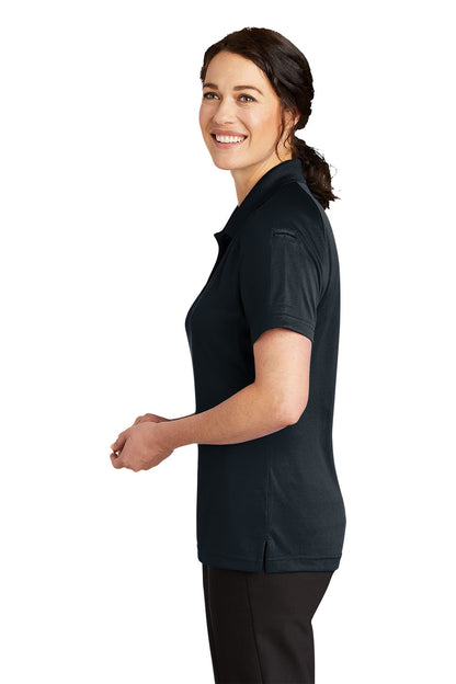 CornerStone Womens Select Tactical Moisture Wicking Short Sleeve Polo Shirt - Dark Navy Blue