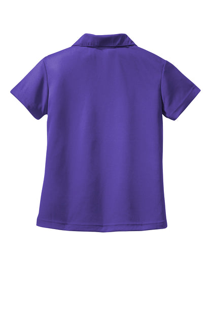 Sport-Tek Womens Dri-Mesh Moisture Wicking Short Sleeve Polo Shirt - Purple