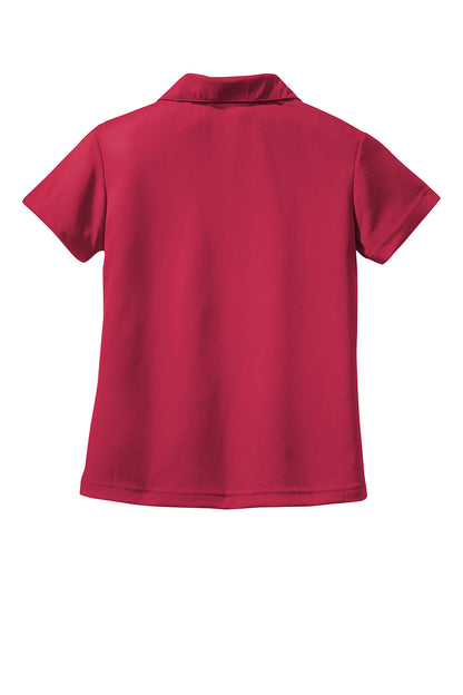 Sport-Tek Womens Dri-Mesh Moisture Wicking Short Sleeve Polo Shirt - Red