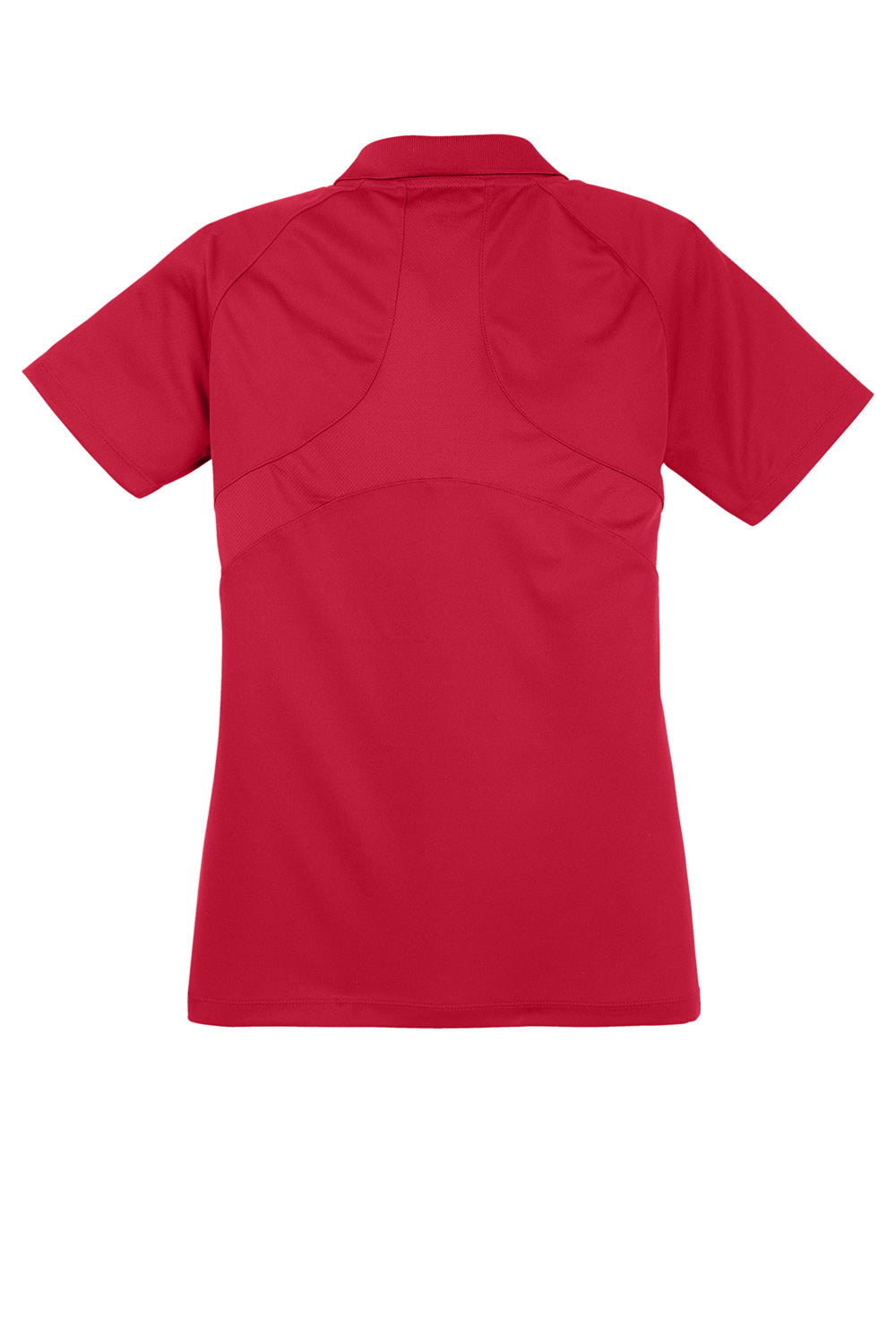 Sport-Tek Womens Dri-Mesh Moisture Wicking Short Sleeve Polo Shirt - Engine Red