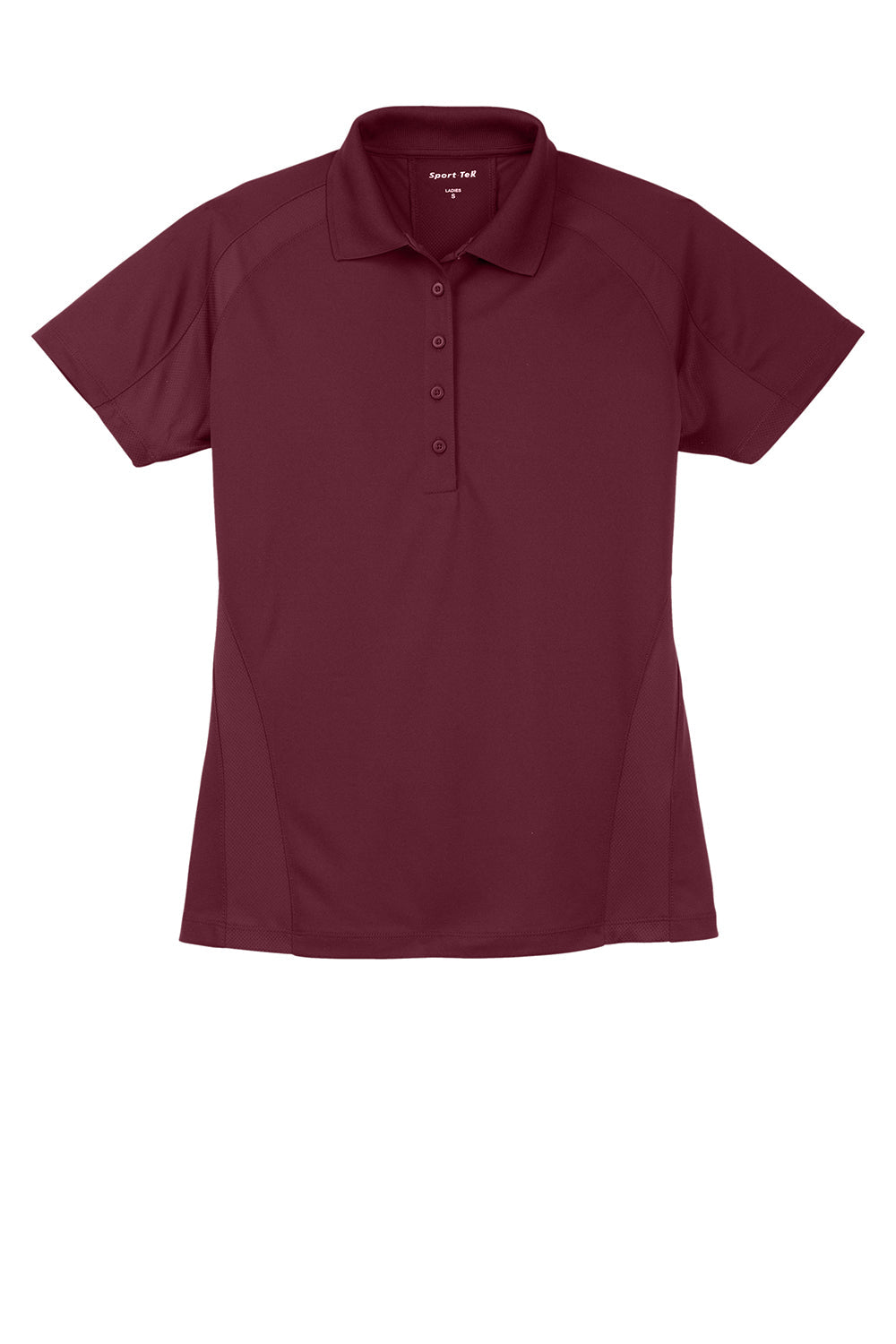 Sport-Tek Womens Dri-Mesh Moisture Wicking Short Sleeve Polo Shirt - Maroon