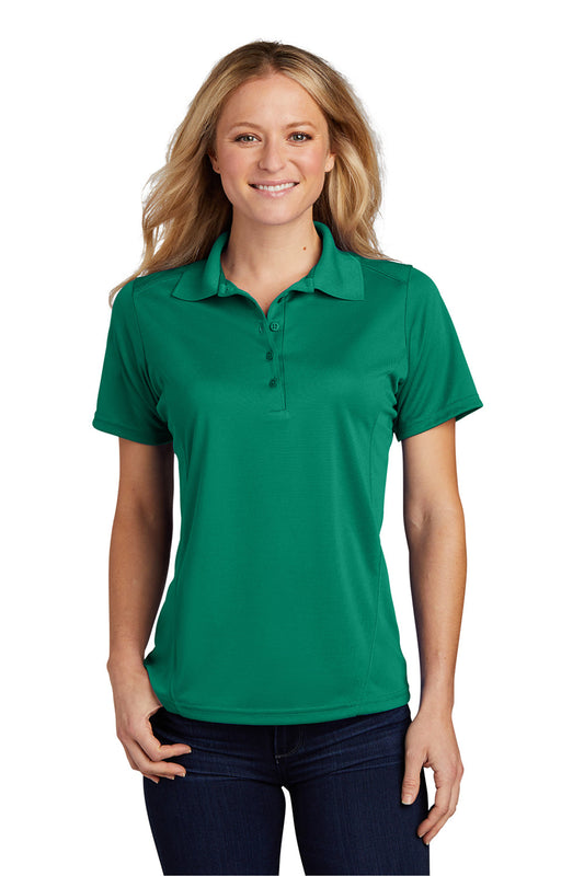 Sport-Tek Womens Dry Zone Moisture Wicking Short Sleeve Polo Shirt - Kelly Green - Closeout