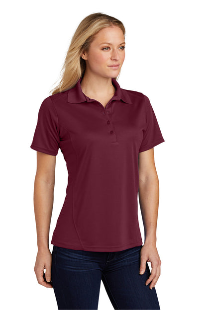 Sport-Tek Womens Dry Zone Moisture Wicking Short Sleeve Polo Shirt - Maroon