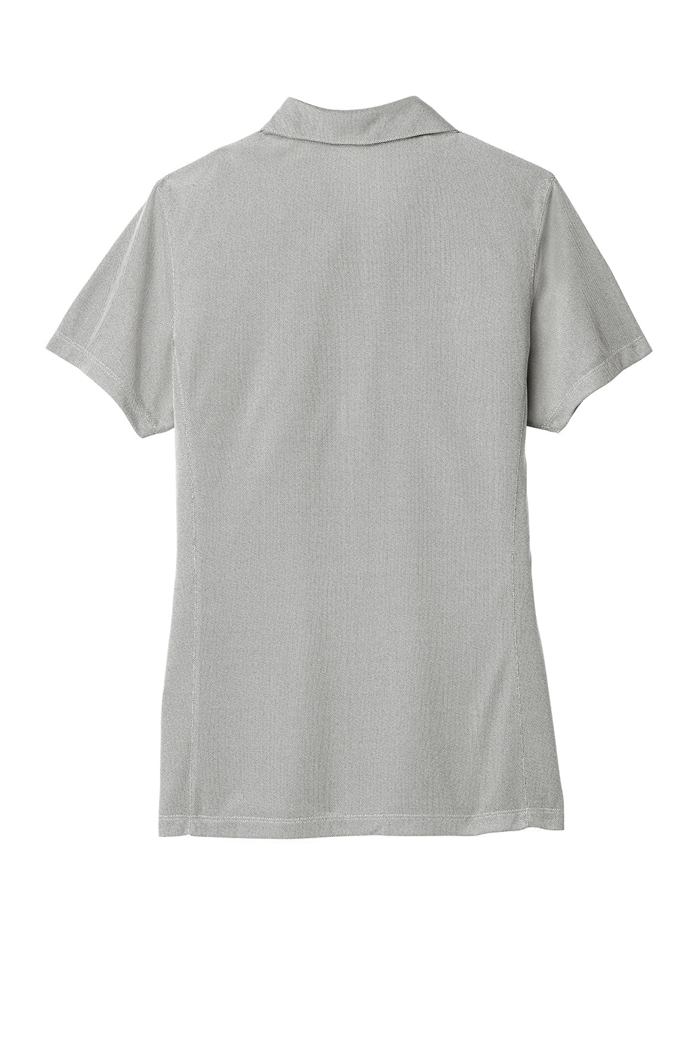 Port Authority Womens Oxford Moisture Wicking Short Sleeve Polo Shirt - Black - Closeout
