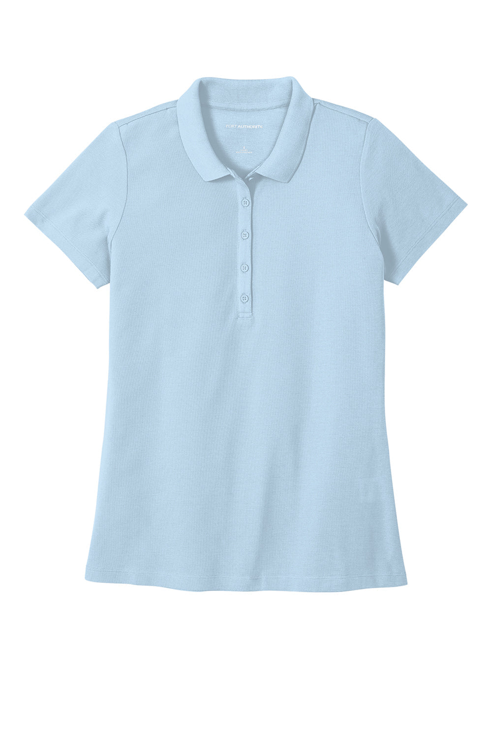 Port Authority Womens React SuperPro Snag Resistant Short Sleeve Polo Shirt - Cloud Blue - Closeout