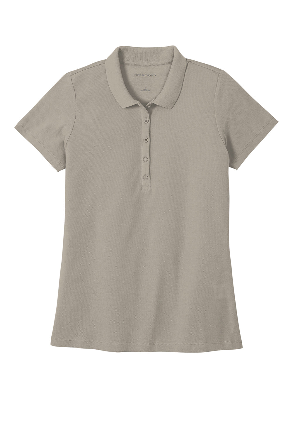 Port Authority Womens React SuperPro Snag Resistant Short Sleeve Polo Shirt - Gusty Grey