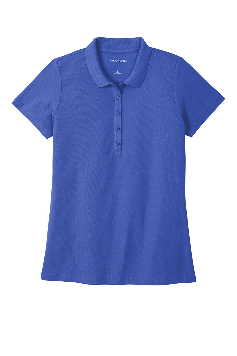 Port Authority Womens React SuperPro Snag Resistant Short Sleeve Polo Shirt - True Royal Blue