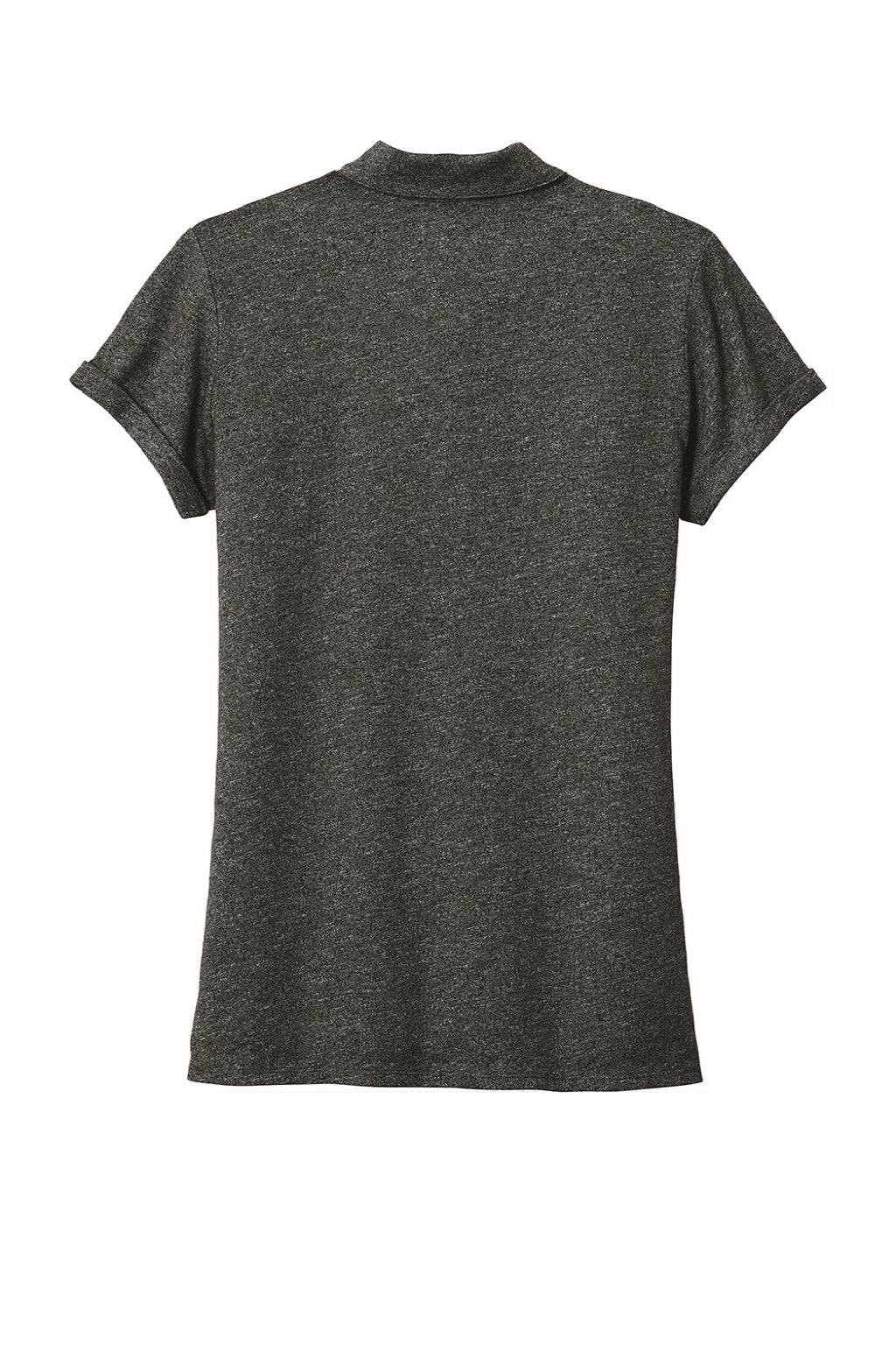 New Era Womens Slub Twist Short Sleeve Polo Shirt - Black Twist