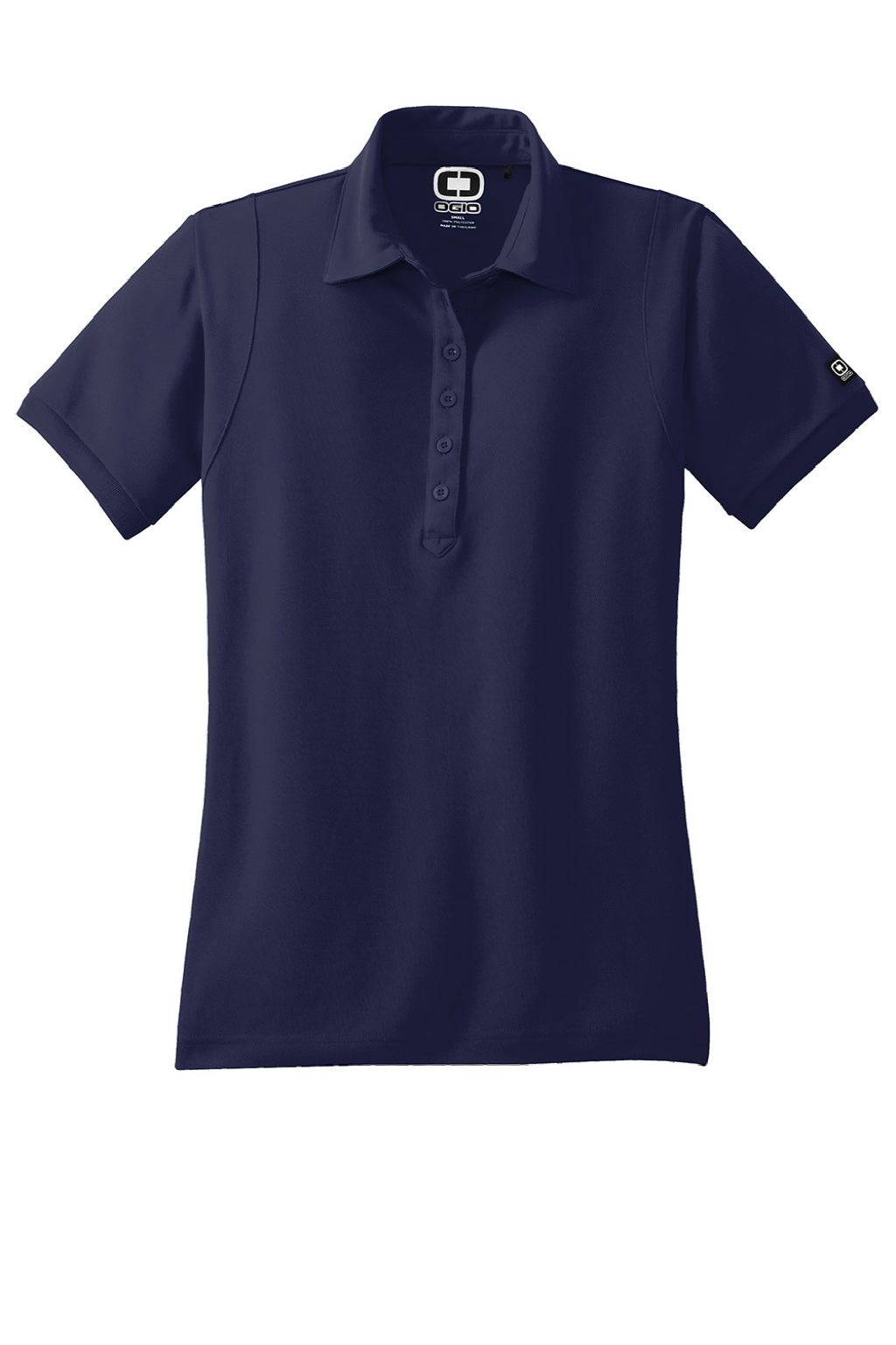 Ogio Womens Jewel Moisture Wicking Short Sleeve Polo Shirt - Navy Blue