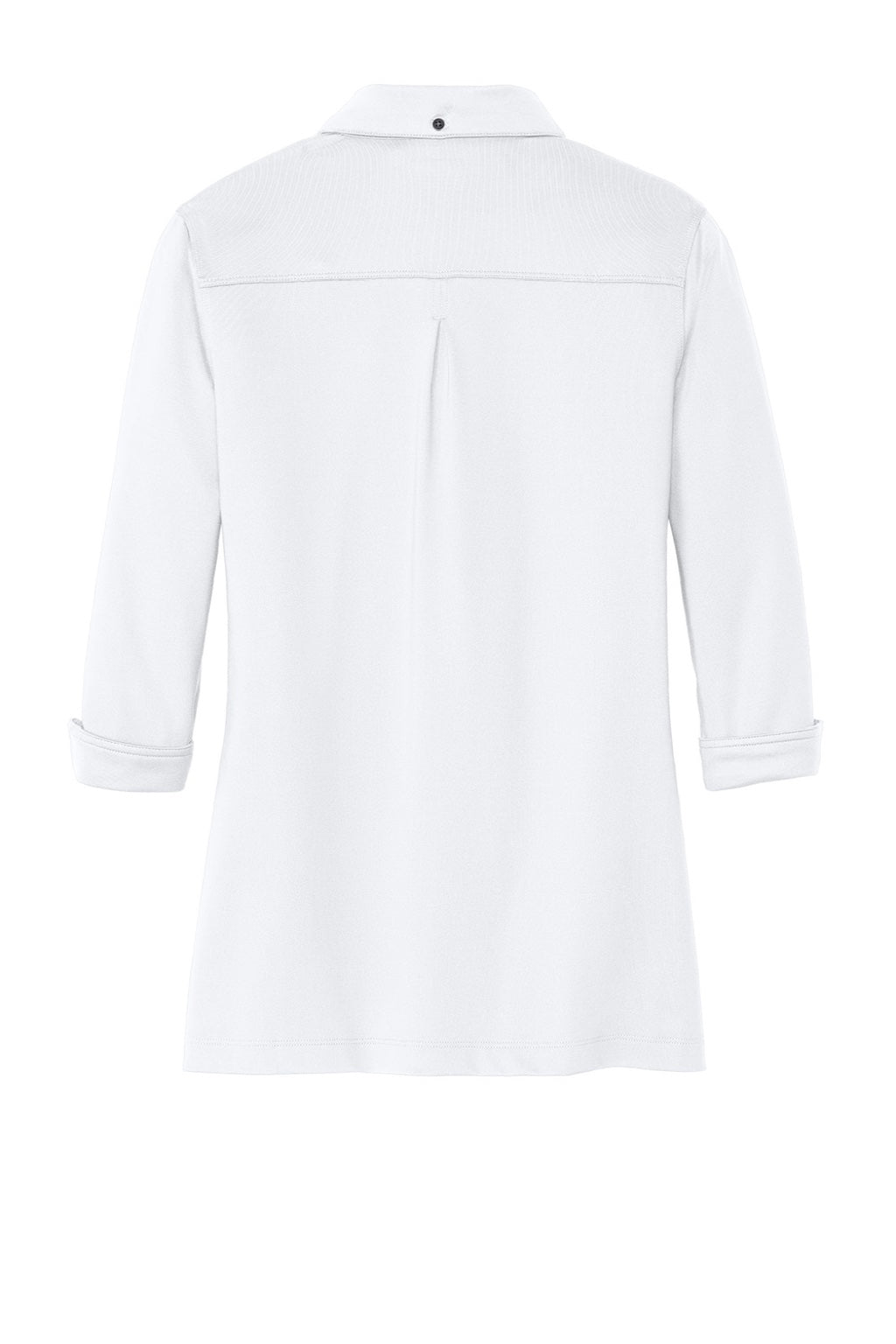 Ogio Womens Gauge Moisture Wicking 3/4 Sleeve Polo Shirt - White