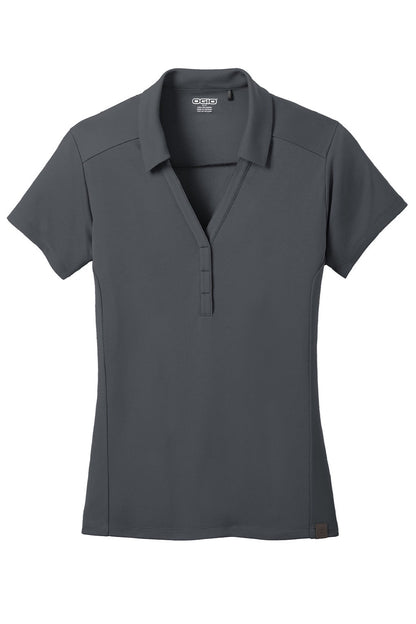 Ogio Womens Framework Moisture Wicking Short Sleeve Polo Shirt - Diesel Grey