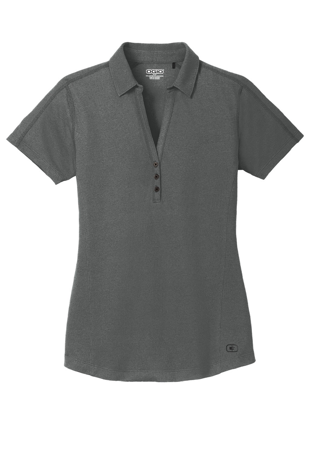 Ogio Womens Onyx Moisture Wicking Short Sleeve Polo Shirt - Petrol Grey