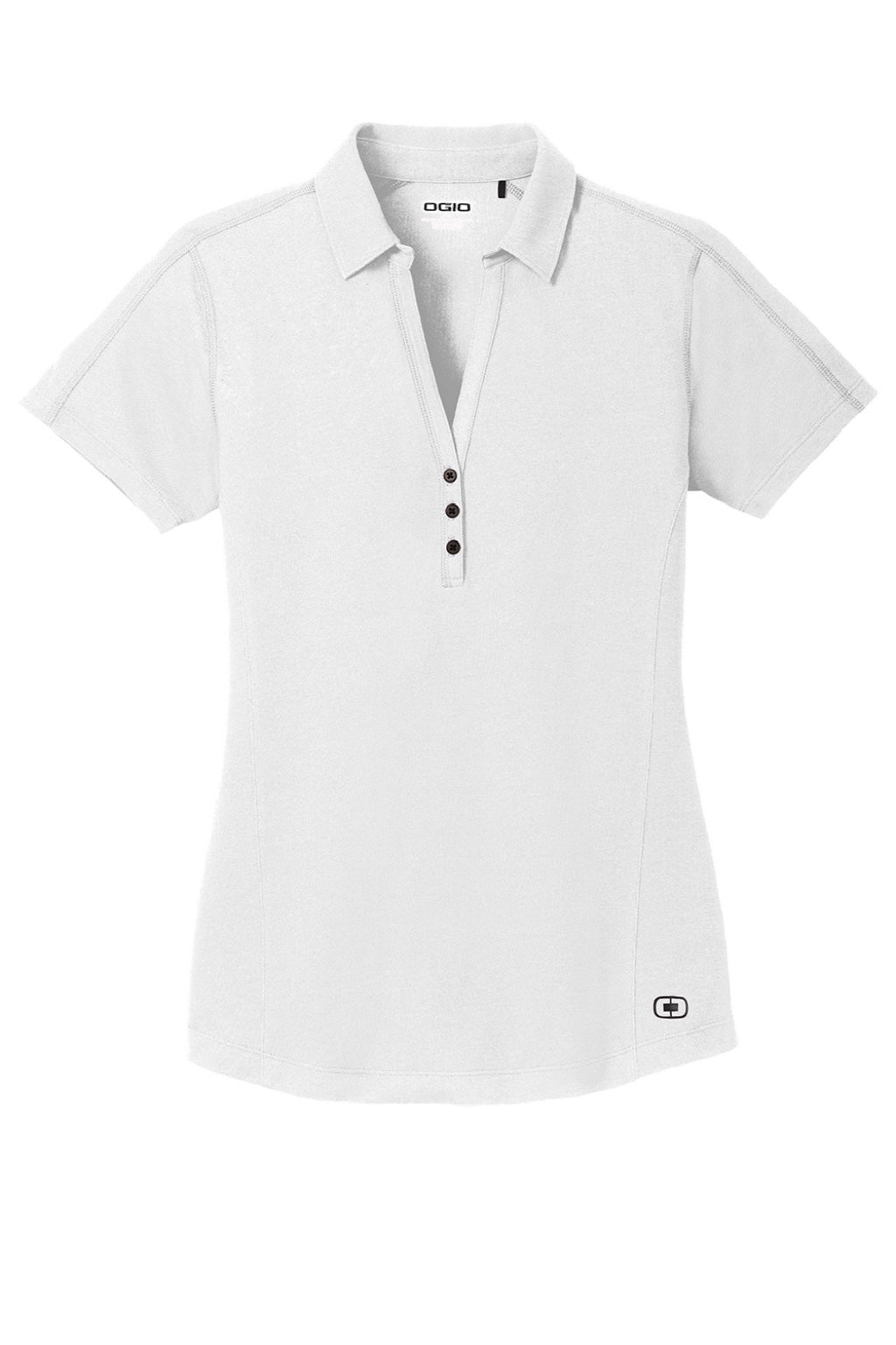 Ogio Womens Onyx Moisture Wicking Short Sleeve Polo Shirt - White