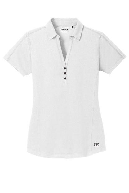 Ogio Womens Onyx Moisture Wicking Short Sleeve Polo Shirt - White