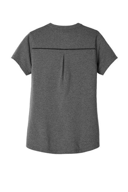 Ogio Womens Tread Moisture Wicking Short Sleeve Polo Shirt - Heather Blacktop