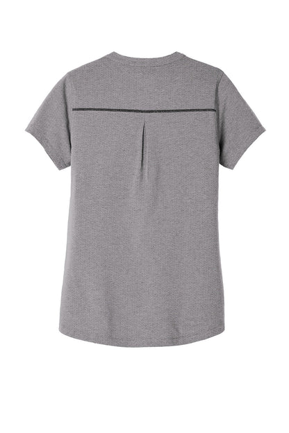Ogio Womens Tread Moisture Wicking Short Sleeve Polo Shirt - Heather Grey