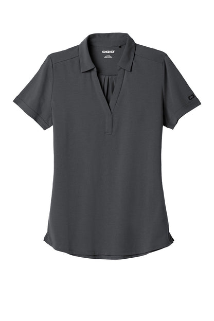 Ogio Womens Limit Moisture Wicking Short Sleeve Polo Shirt - Diesel Grey
