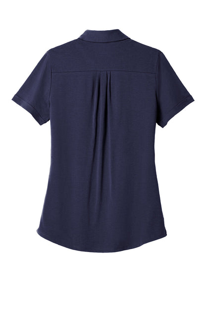 Ogio Womens Limit Moisture Wicking Short Sleeve Polo Shirt - Navy Blue