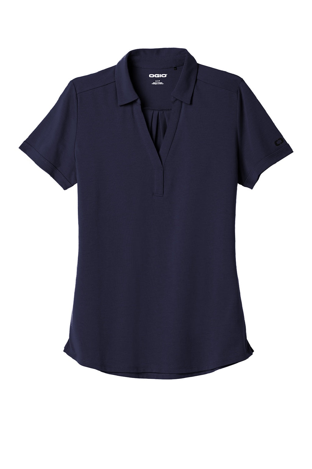 Ogio Womens Limit Moisture Wicking Short Sleeve Polo Shirt - Navy Blue