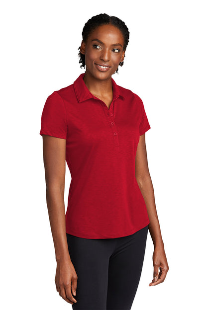 Sport-Tek Womens Strive Moisture Wicking Short Sleeve Polo Shirt - Deep Red