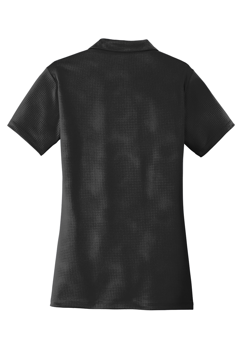 Sport-Tek Womens Tough Moisture Wicking Short Sleeve Polo Shirt - Black - Closeout