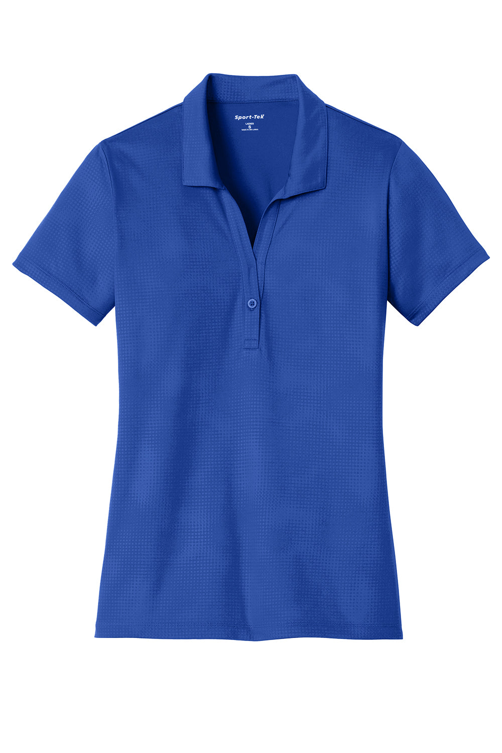 Sport-Tek Womens Tough Moisture Wicking Short Sleeve Polo Shirt - True Royal Blue - Closeout