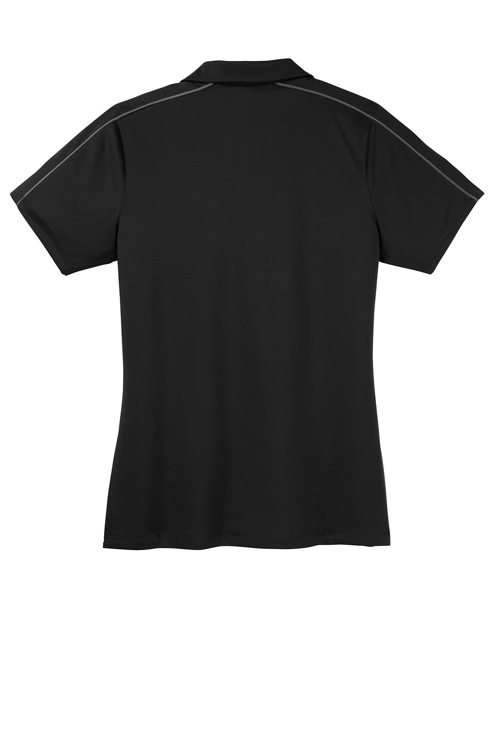 Sport-Tek Womens Sport-Wick Moisture Wicking Short Sleeve Polo Shirt - Black/Iron Grey - Closeout