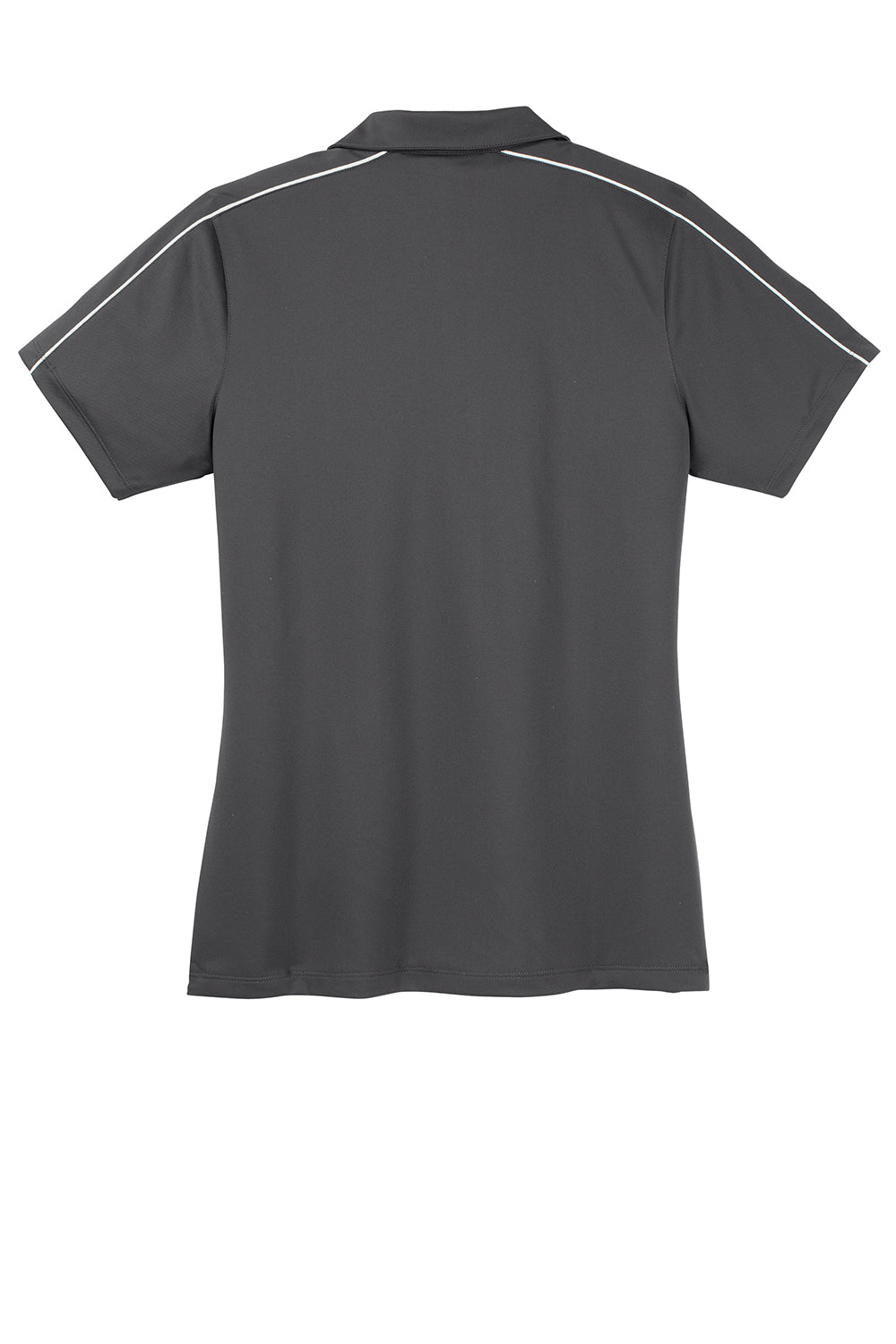 Sport-Tek Womens Sport-Wick Moisture Wicking Short Sleeve Polo Shirt - Iron Grey/White - Closeout