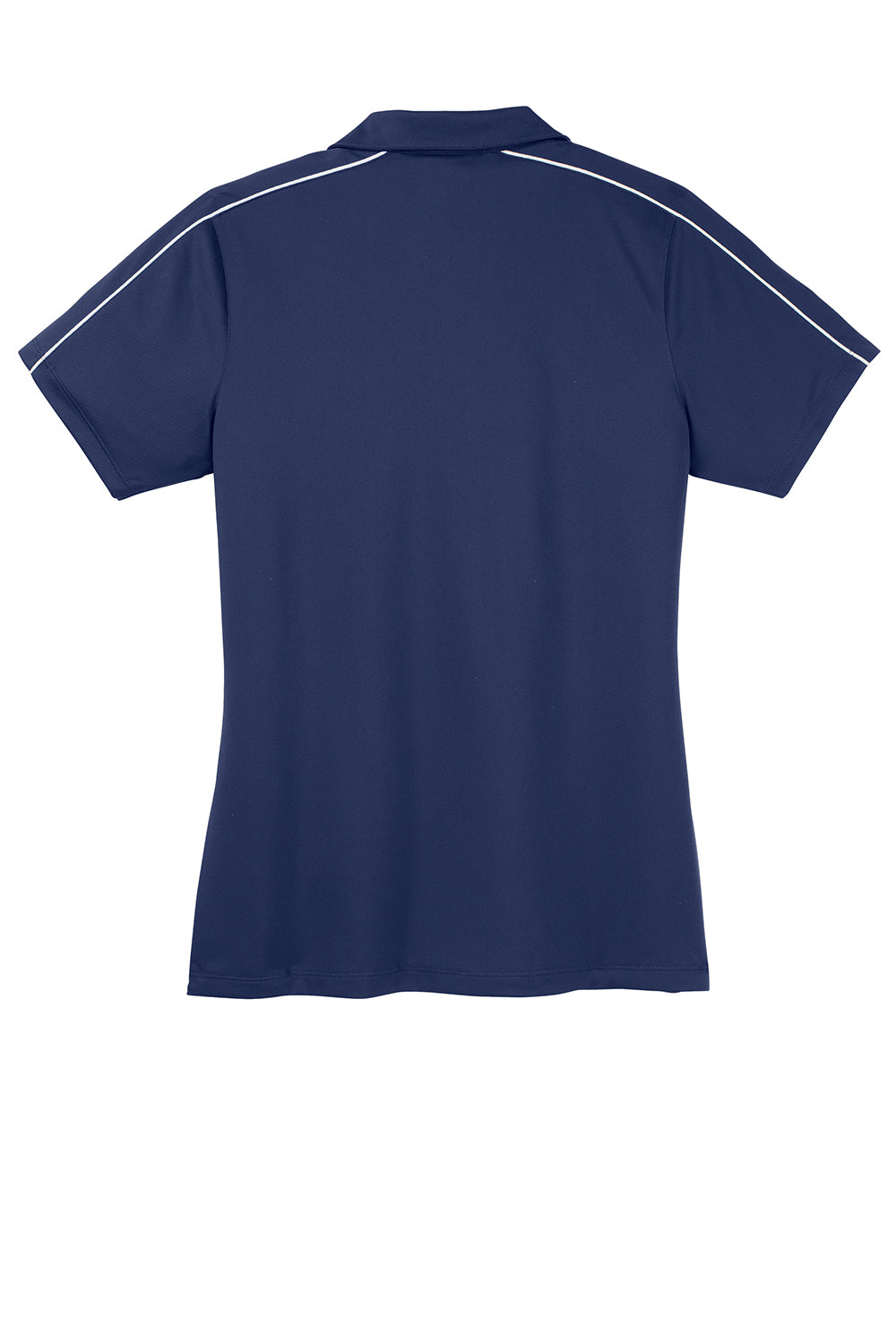 Sport-Tek Womens Sport-Wick Moisture Wicking Short Sleeve Polo Shirt - True Navy Blue/White - Closeout