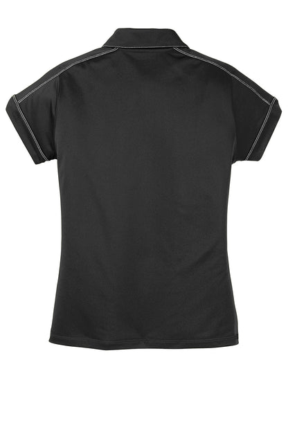 Sport-Tek Womens Sport-Wick Moisture Wicking Short Sleeve Polo Shirt - Black - Closeout