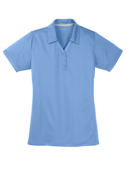 Sport-Tek Womens Micro-Mesh Moisture Wicking Short Sleeve Polo Shirt - Carolina Blue