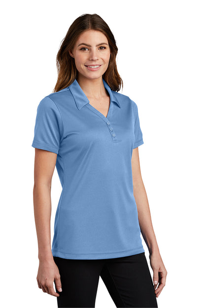 Sport-Tek Womens Micro-Mesh Moisture Wicking Short Sleeve Polo Shirt - Carolina Blue