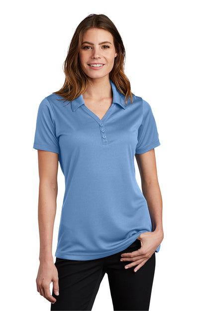 Sport-Tek Womens Micro-Mesh Moisture Wicking Short Sleeve Polo Shirt - Carolina Blue