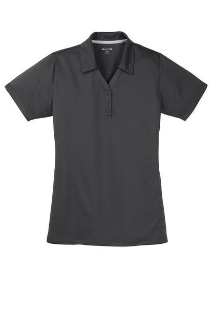 Sport-Tek Womens Micro-Mesh Moisture Wicking Short Sleeve Polo Shirt - Iron Grey
