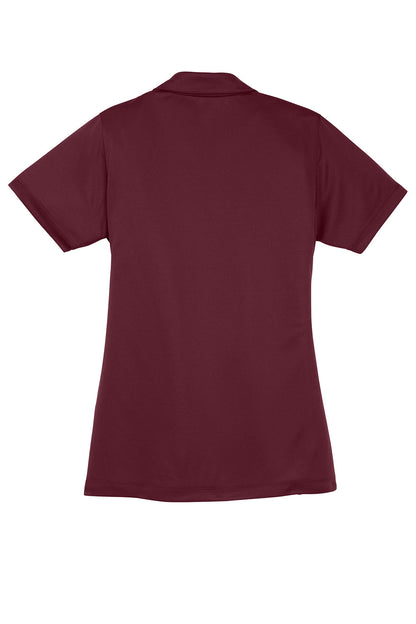 Sport-Tek Womens Micro-Mesh Moisture Wicking Short Sleeve Polo Shirt - Maroon