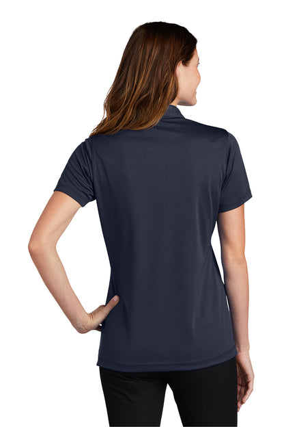 Sport-Tek Womens Micro-Mesh Moisture Wicking Short Sleeve Polo Shirt - True Navy Blue
