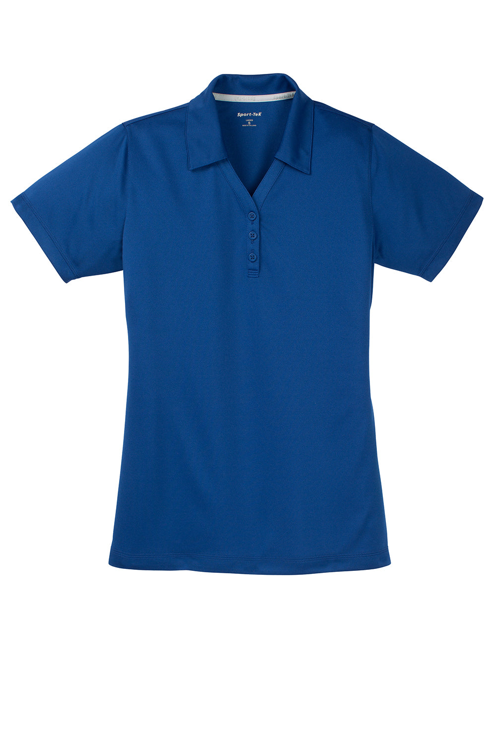 Sport-Tek Womens Micro-Mesh Moisture Wicking Short Sleeve Polo Shirt - True Royal Blue
