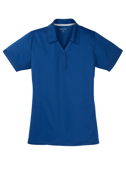 Sport-Tek Womens Micro-Mesh Moisture Wicking Short Sleeve Polo Shirt - True Royal Blue